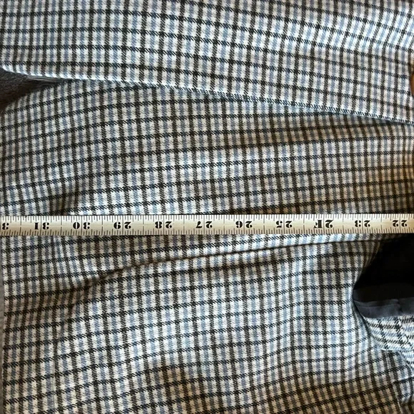 Target A New Day AND oversized heavyweight Blue plaid Blazer Jacket XXL - Picture 4 of 7